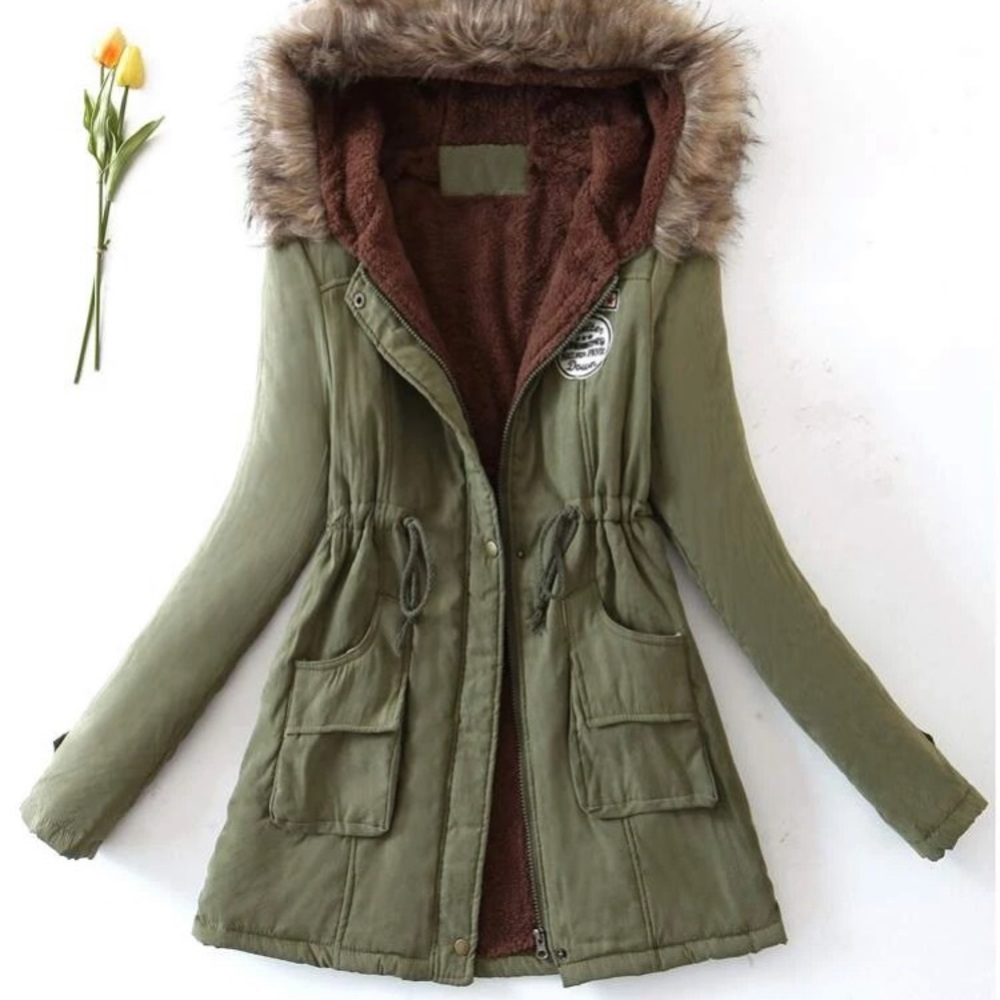 Green And Black Coat